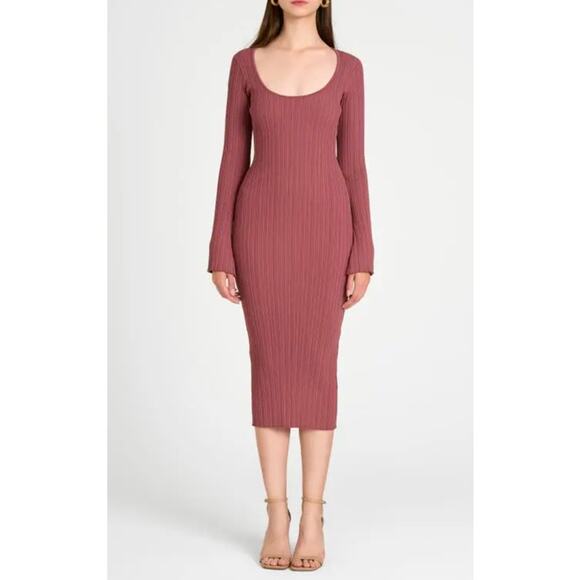 NWT WAYF Alexi Long Sleeve Ribbed in Maeve Size Medium - Picture 1 of 3